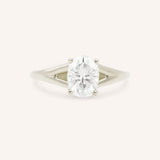 Sabora Oval Diamond Split Shank Engagement Ring