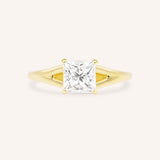 Sabora Princess Cut Square Diamond Split Shank Engagement Ring
