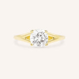 Sabora Round Diamond Split Shank Engagement Ring