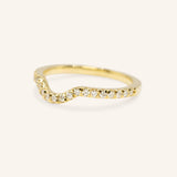 Milla Curved Diamond Wedding Band
