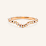 Milla Curved Diamond Wedding Band