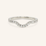 Milla Curved Diamond Wedding Band