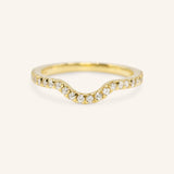 Milla Curved Diamond Wedding Band