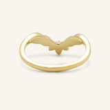 Lynnette Flora Curved Diamond Wedding Band