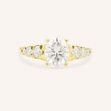 Quincy Oval Diamond Engagement Ring