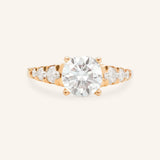 Quincy Round Diamond Engagement Ring