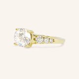 Quincy Round Diamond Engagement Ring