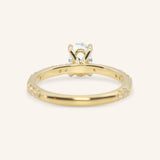Eliane Oval Diamond Accented Engagement Ring