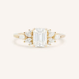Janess Emerald Cut Cluster Engagement Ring