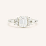 Janess Emerald Cut Cluster Engagement Ring
