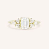 Janess Emerald Cut Cluster Engagement Ring