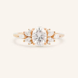 Janess Oval Cluster Engagement Ring