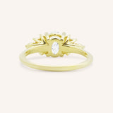 Janess Oval Cluster Engagement Ring