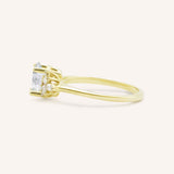 Janess Oval Cluster Engagement Ring