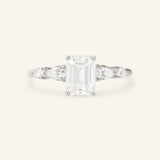 Bella Emerald Cut Diamond Engagement Ring