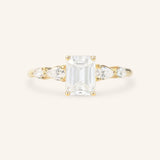 Bella Emerald Cut Diamond Engagement Ring