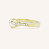 Lucille Round Diamond Engagement Ring