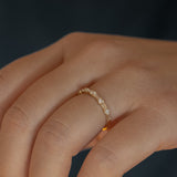 Elvire Baguette Round Diamond Ring