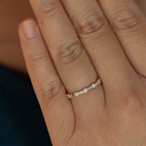 Elvire Baguette Round Diamond Ring