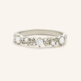 Kyrie Floral Inspired Diamond Anniversary Band