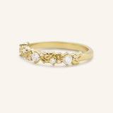 Kyrie Floral Inspired Diamond Anniversary Band