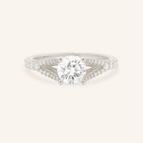 Zenera Round Diamond Split Shank Engagement Ring