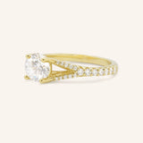 Zenera Round Diamond Split Shank Engagement Ring