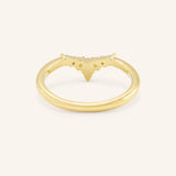 Kessel Curved Diamond Wedding Band