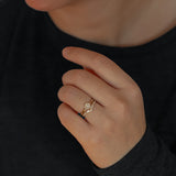 Miluse Curved Diamond Wedding Band