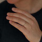 Miluse Curved Diamond Wedding Band
