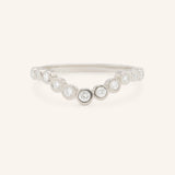 Glissade Curved Diamond Wedding Band