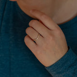 Glissade Curved Diamond Wedding Band