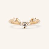 Kaiya Curved Diamond Wedding Band