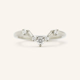 Kaiya Curved Diamond Wedding Band