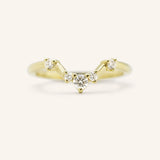 Kaiya Curved Diamond Wedding Band