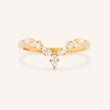 Layla Curved Diamond Wedding Band