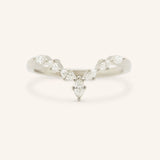 Layla Curved Diamond Wedding Band