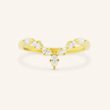 Layla Curved Diamond Wedding Band