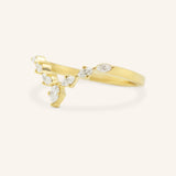 Layla Curved Diamond Wedding Band