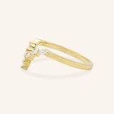 Layla Curved Diamond Wedding Band