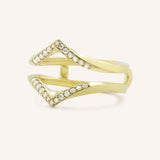 Lavina Curved Diamond Ring Guard
