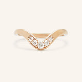 Giada Curved Diamond Wedding Band