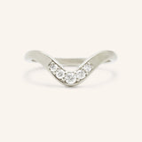 Giada Curved Diamond Wedding Band
