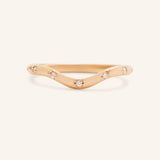 Cressida Curved Diamond Wedding Band