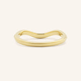 Cressida Curved Diamond Wedding Band