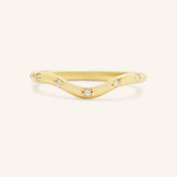 Cressida Curved Diamond Wedding Band