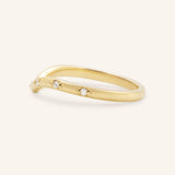 Cressida Curved Diamond Wedding Band