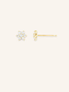 Efflorescence Diamond Cluster Earrings