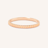 Calista 2mm Ridged Eternity Band