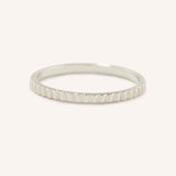 Calista 2mm Ridged Eternity Band